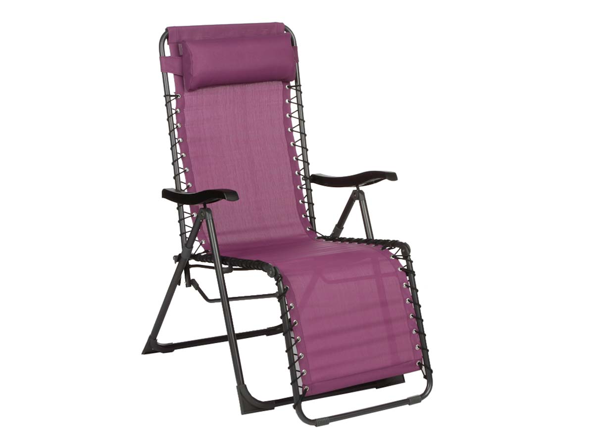 Fauteuil de jardin relax SILOS Prune