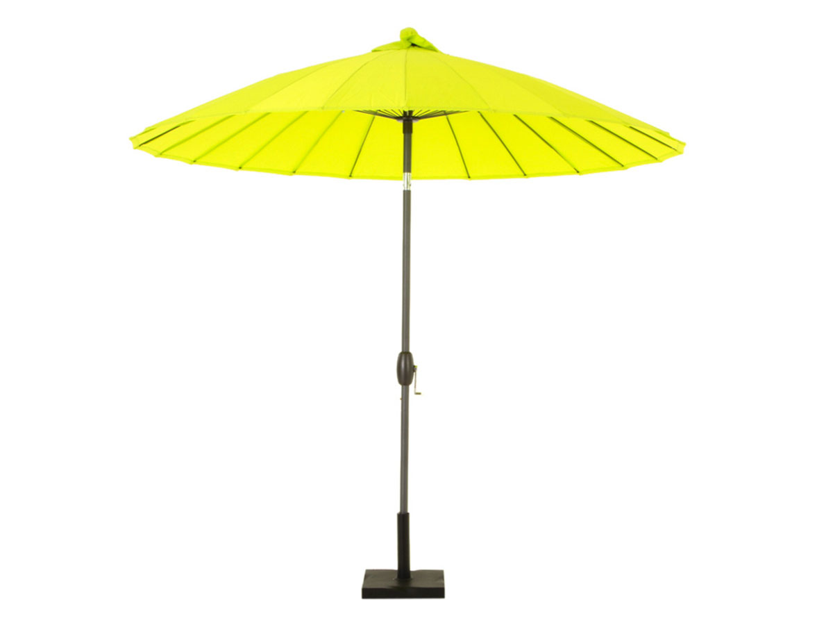 Parasol aluminium rond Boyeros Ø 2,60 m Vert