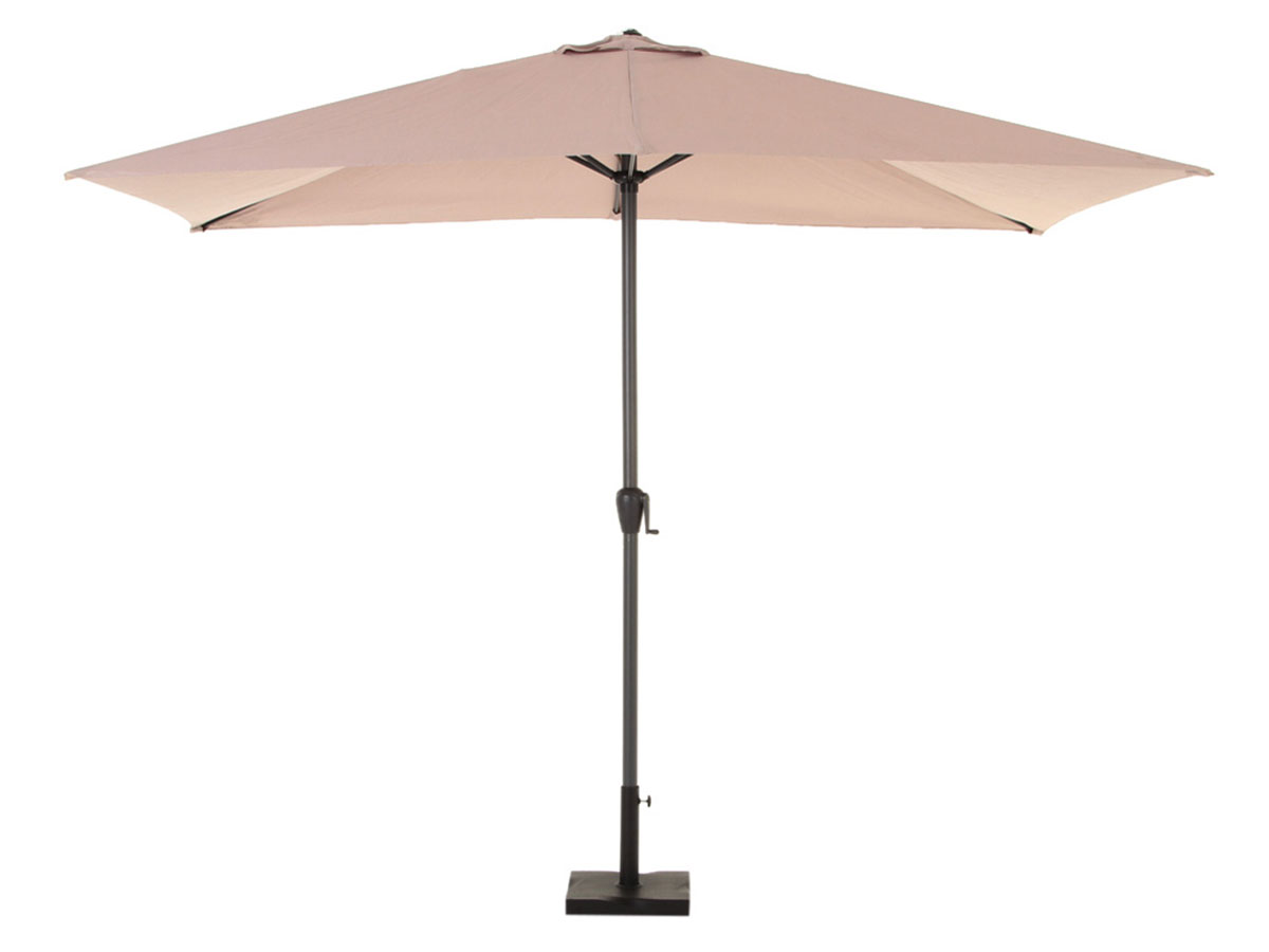 Parasol rectangulaire aluminium Fidji 2 x 3 m Taupe