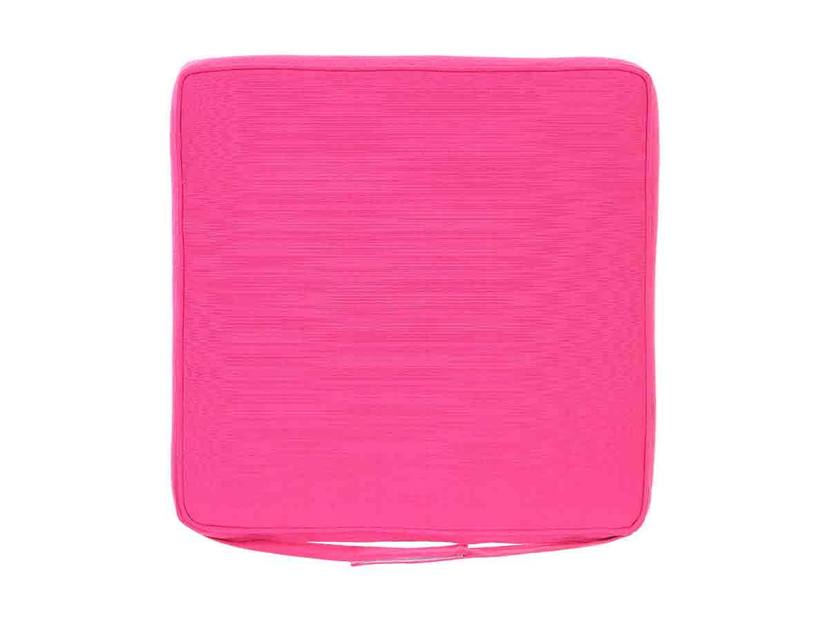 Galette de chaise de jardin 40 x 40 cm Framboise