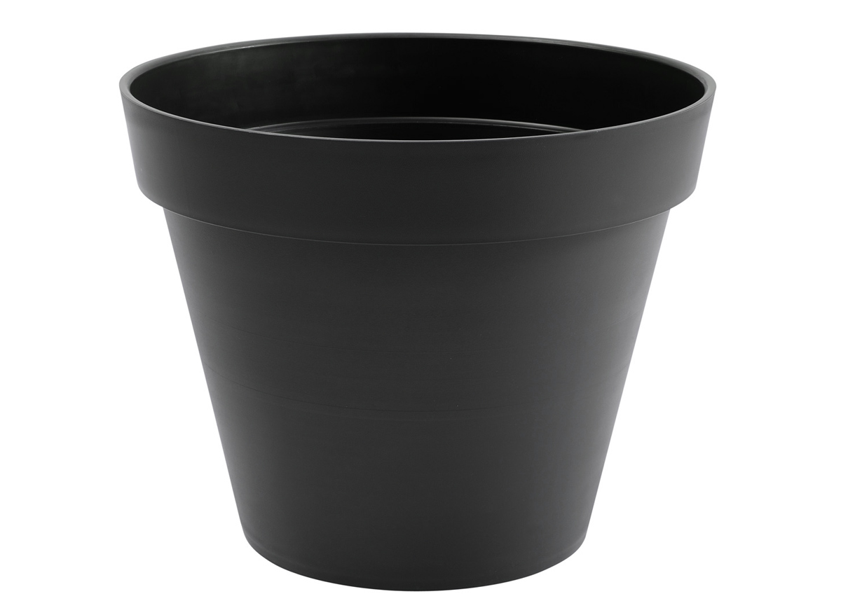 Pot de fleur rond Toscane Ø 48 x H.40 cm - Gris Anthracite