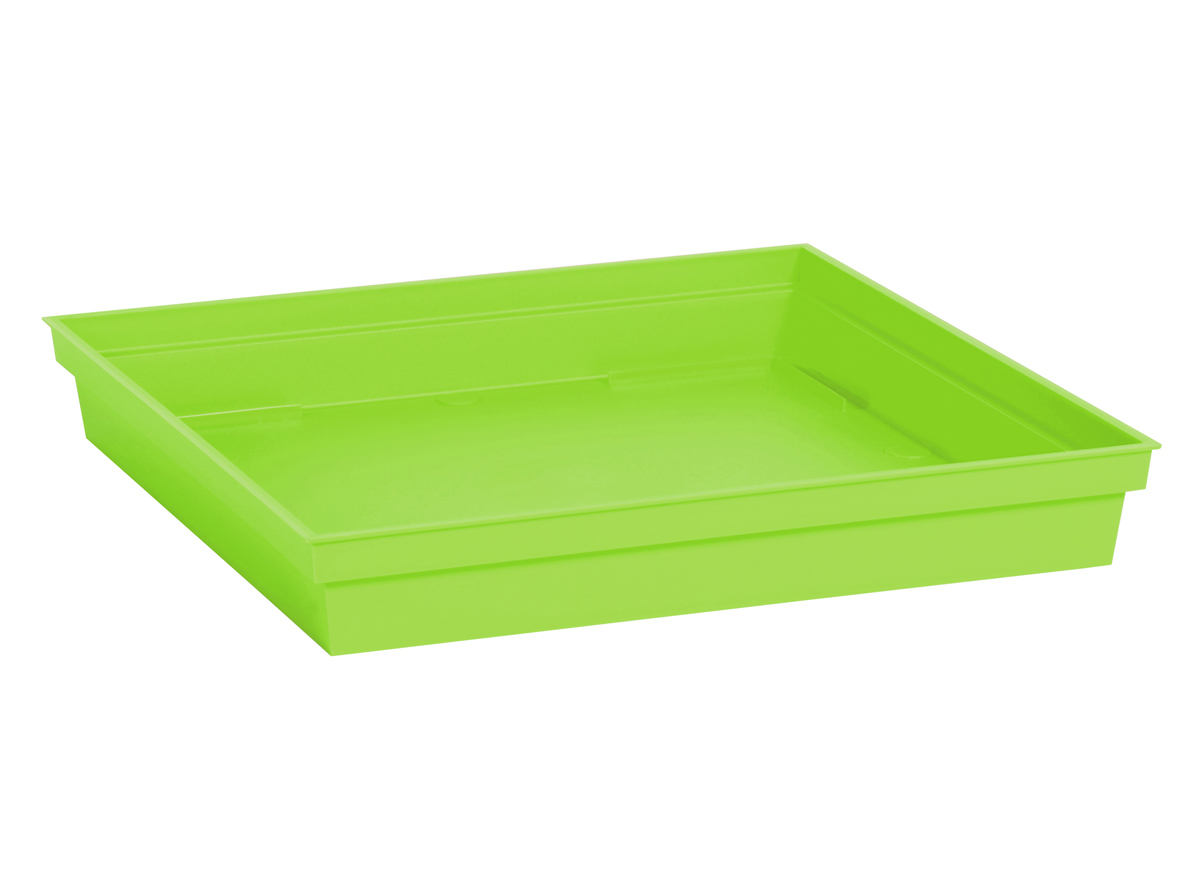 Soucoupe Toscane carrée 32.60 x 32.60 x 4.90 cm- Pistache