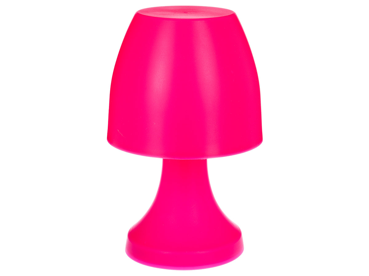 Lampe champignon à poser 27 cm - Rose