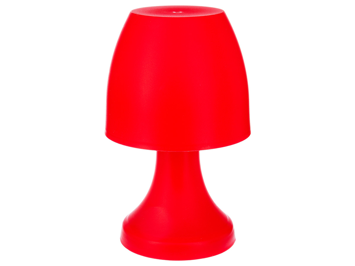 Lampe champignon à poser 27 cm - Rouge