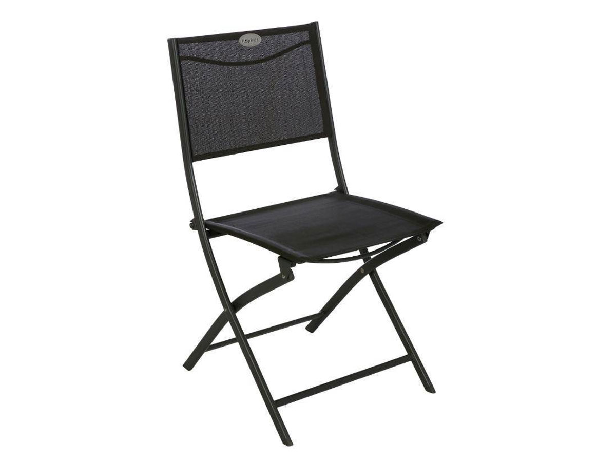 Chaise de jardin pliante métal Modula Gris anthracite/Graphite