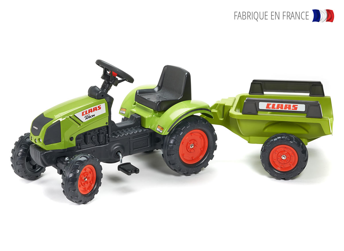Tracteur enfant Claas Arion 410 + remorque