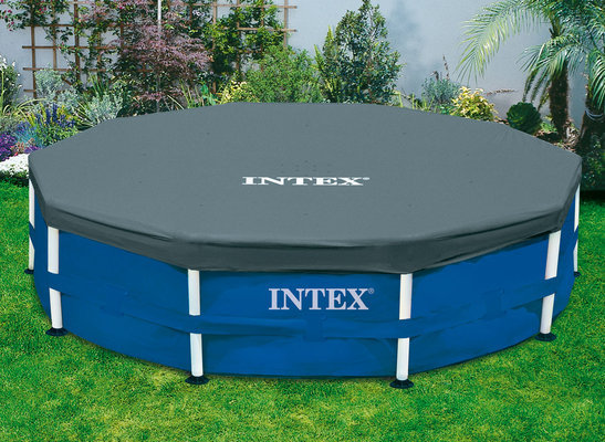 Bâche de protection piscine tubulaire ronde Intex Ø 4,27 m