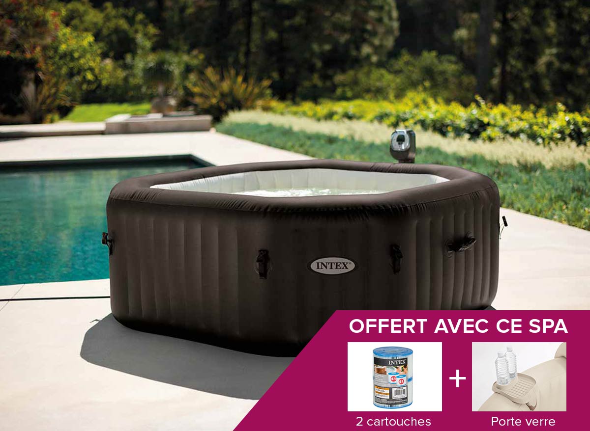 Spa gonflable Intex PureSpa octogonal à jets 6 places