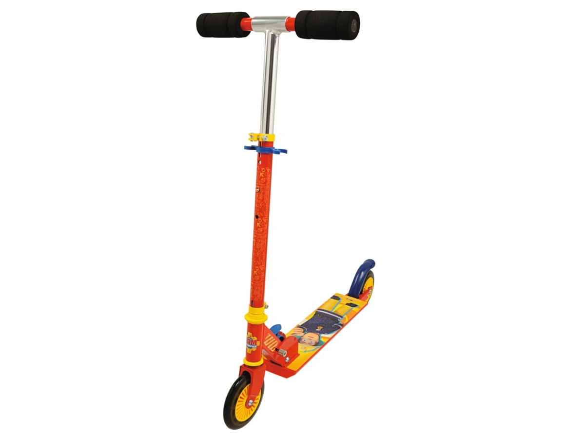 Trottinette enfant 2 roues pliable Sam le Pompier