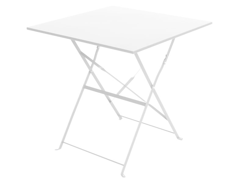 Table de jardin Hespéride carrée Camargue 70 x 70 cm Blanc