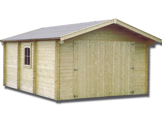 Garage en bois 28 mm - 21,23 m²