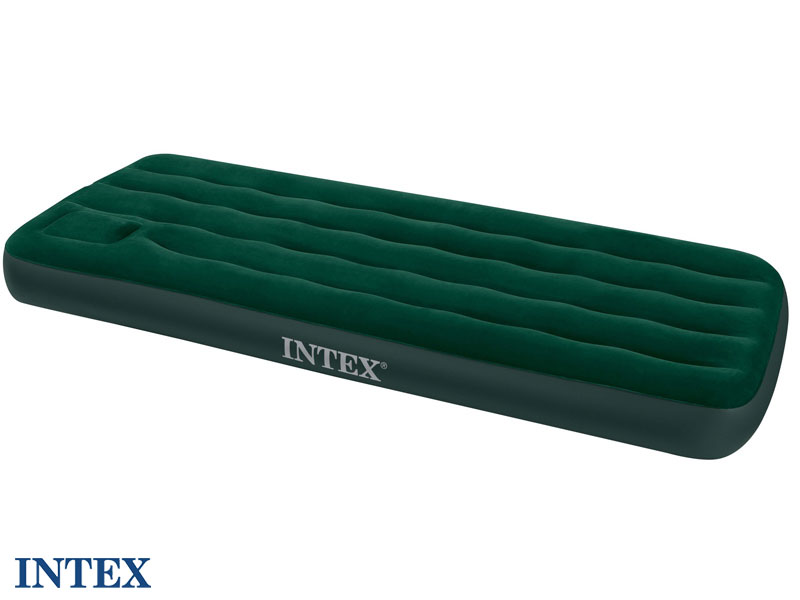 Matelas de camping Downy 1 place gonfleur intégré - Intex