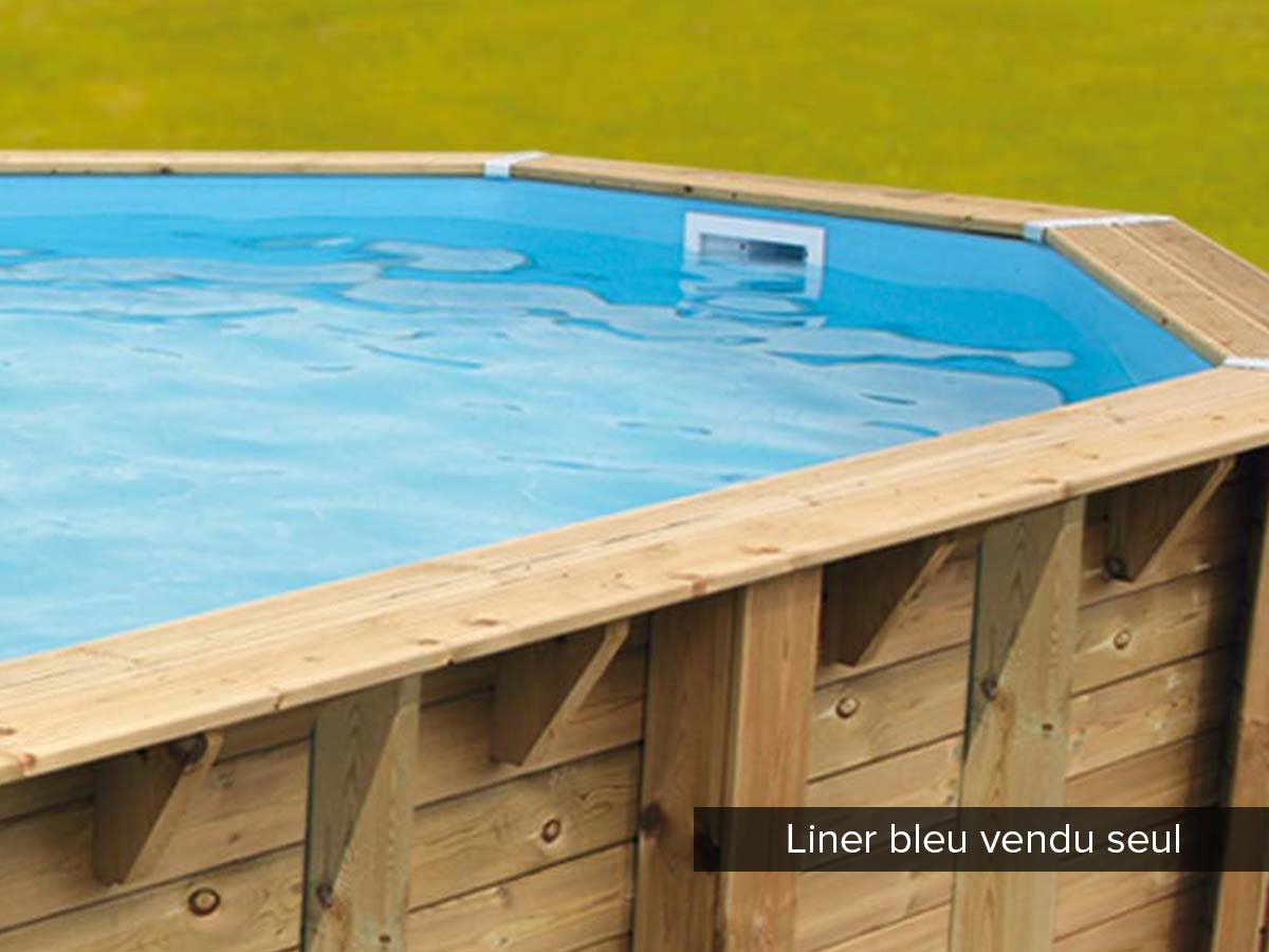 Liner seul pour piscine bois Azura 5,05 x 3,50 x 1,26 m Bleu