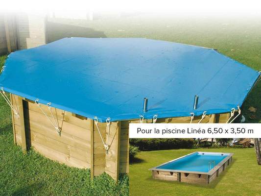 Bâche hiver pour piscine Linéa Ubbink 3,50 x 6,50 m