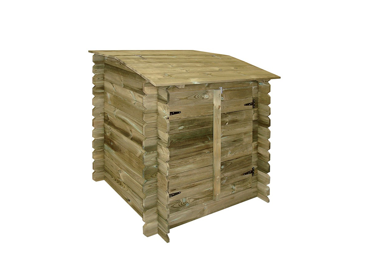 Coffre filtration piscine en bois