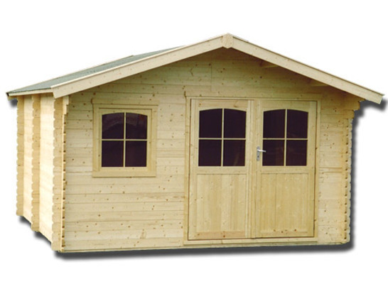Abri de jardin en bois massif 34 mm - 11,04 m²