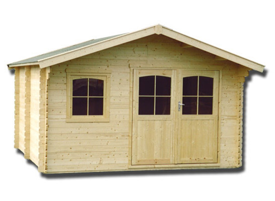 Abri de jardin en bois massif 44 mm - 14,90 m²