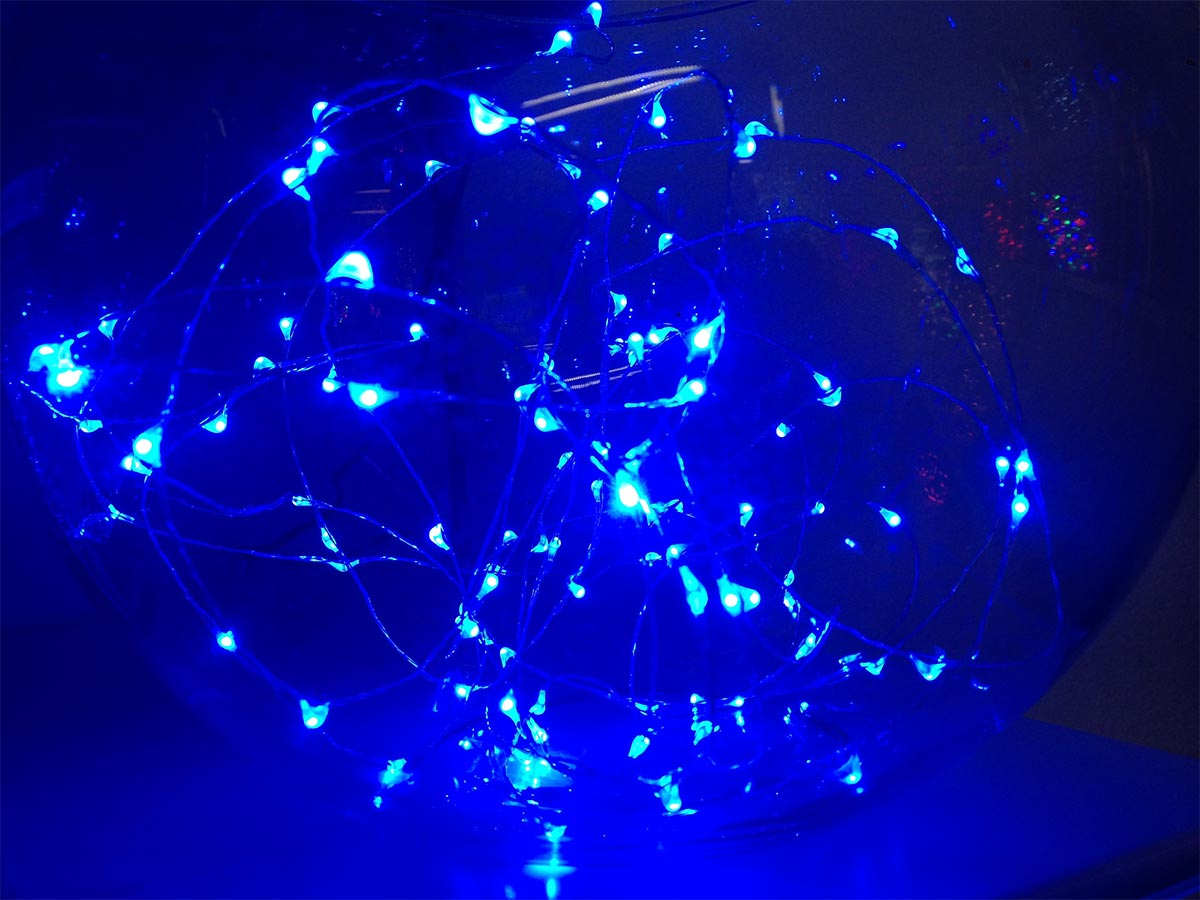 Guirlande lumineuse intérieur Micro 200 LED 10 m Bleu