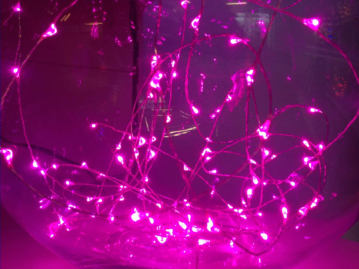 Guirlande lumineuse intérieur Micro 200 LED 10 m Rose