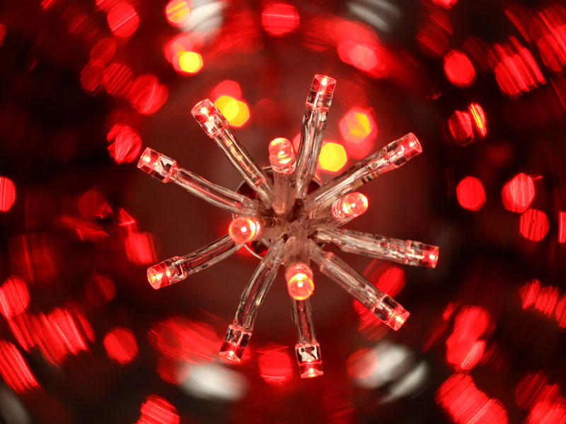 Guirlande Noël extérieur 100 LED 8 Fonctions 6 m Rouge