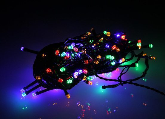 Guirlande de Noël extérieur Duo LED 12 m Multicolore / Blanc chaud
