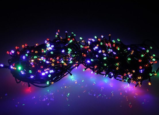 Guirlande de Noël extérieur Duo LED 24 m Multicolore / Blanc chaud