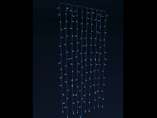 Guirlande de Noël Rideau Lumineux 8 Fonctions 400 LED Bleu