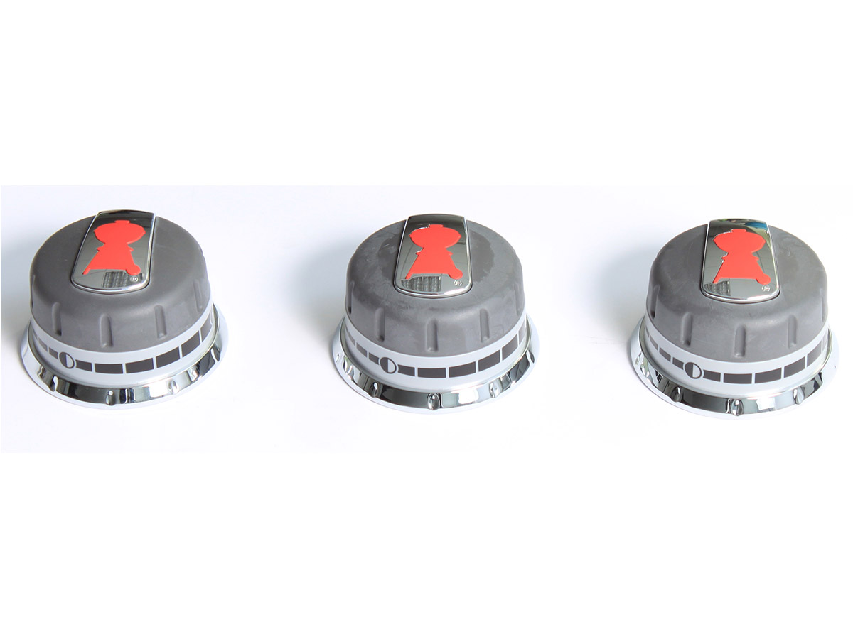 Lot de 3 boutons de réglage gaz pour barbecue gaz Genesis