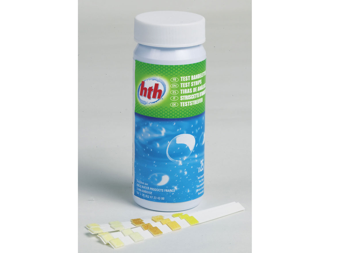 Test bandelette analyse de l'eau HTH