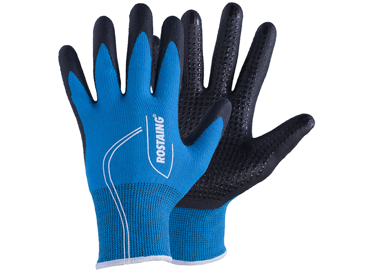 Gants de protection Canada pour jardinage mi-saison T8 Bleu électrique