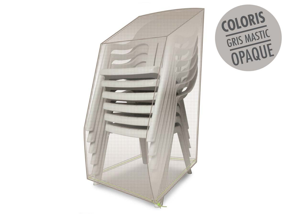 Housse de protection Luxe pour piles de chaises 66 x 66 x 110 cm