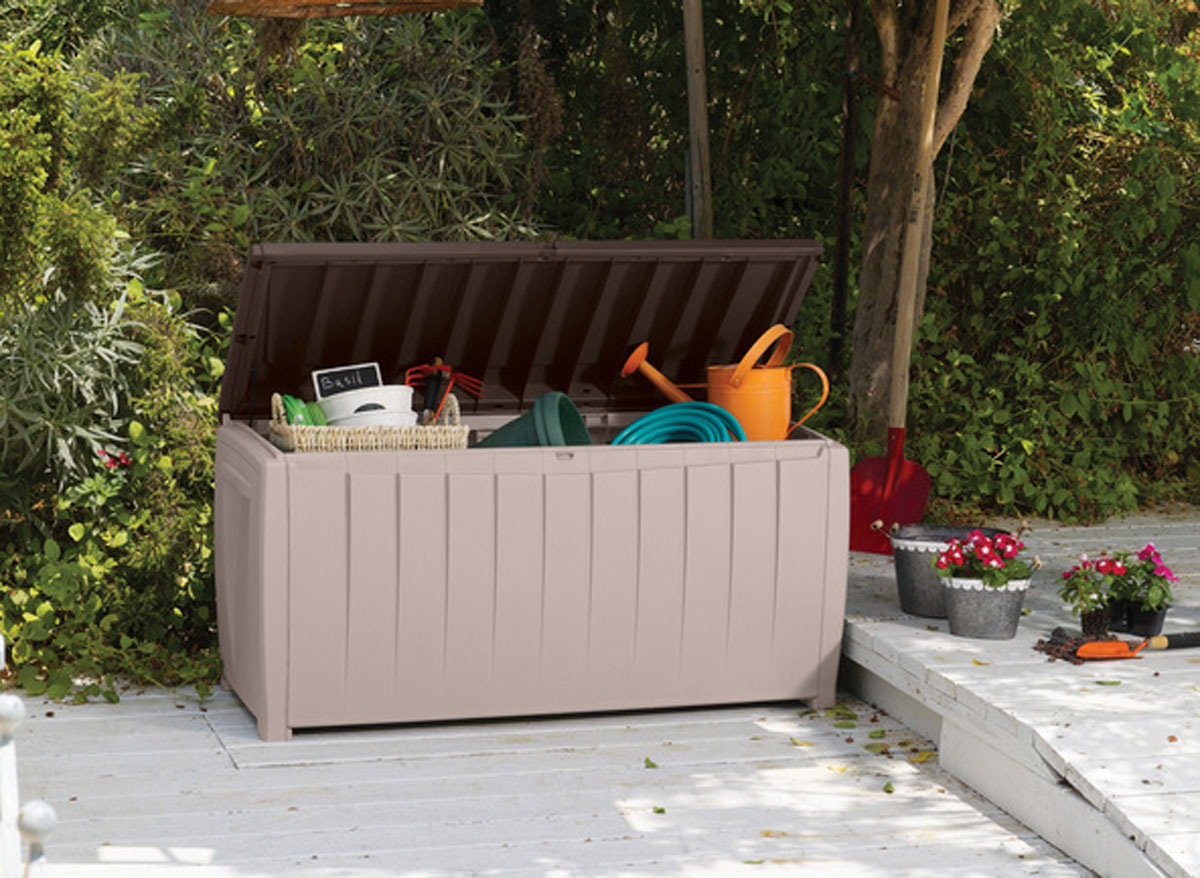 Coffre de rangement avec assise