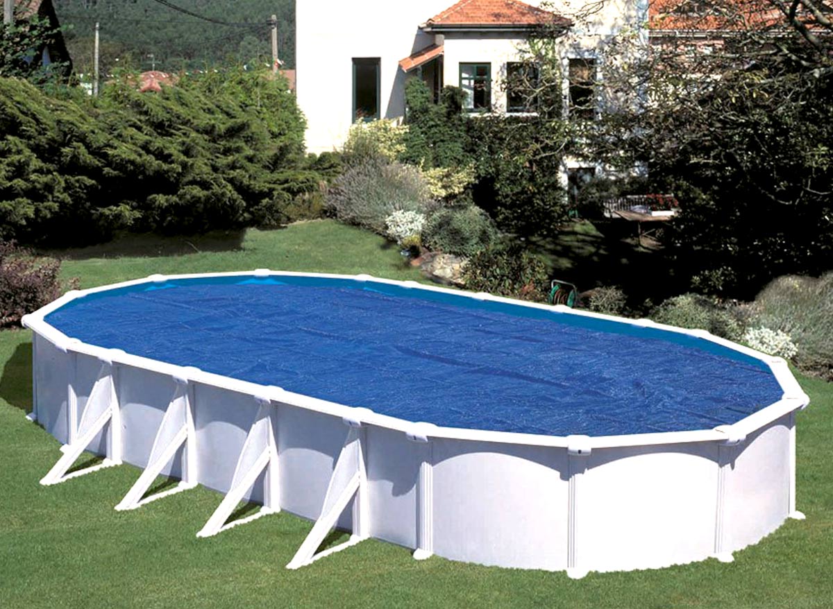 Bâche à bulles pour piscine acier ovale 10,20 x 5,75 m - Gré