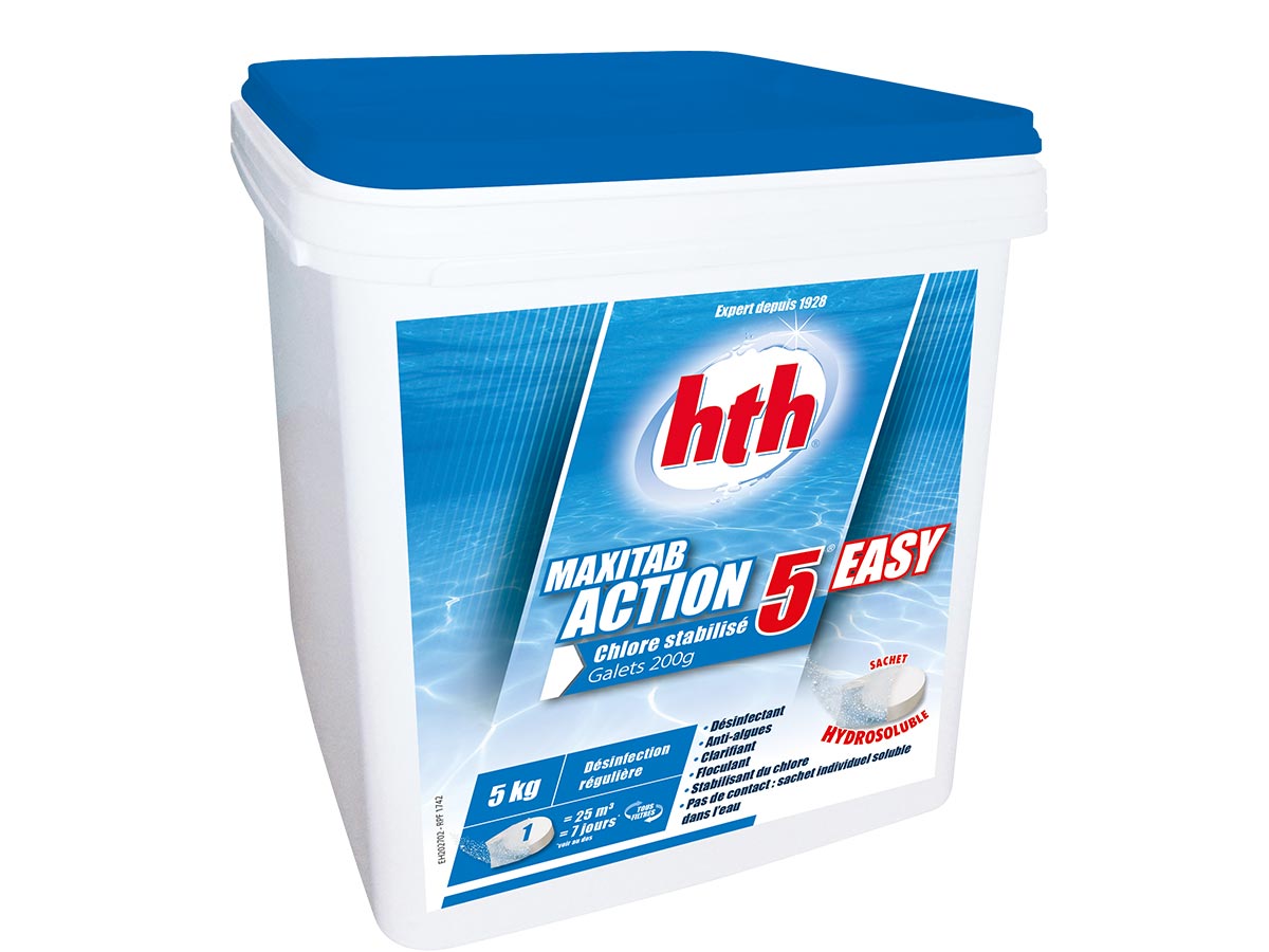 Chlore 5 actions Maxitab 5 kg - HTH