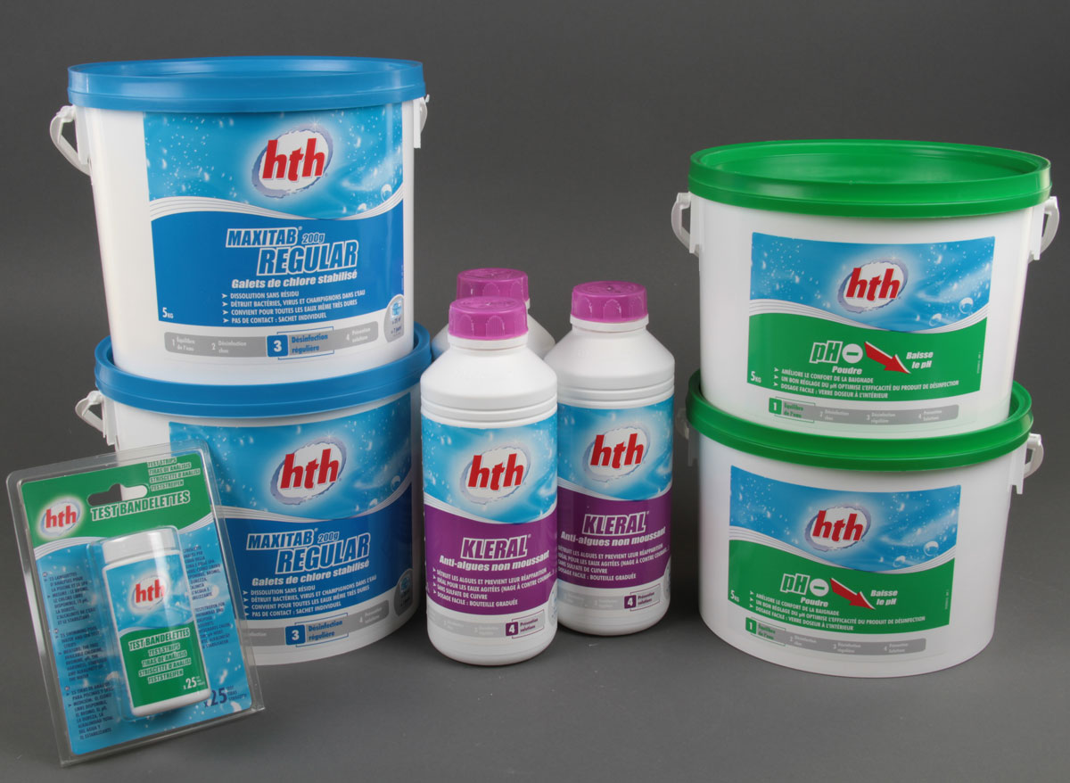 Kit de traitement complet au chlore (21-40 m³) - HTH