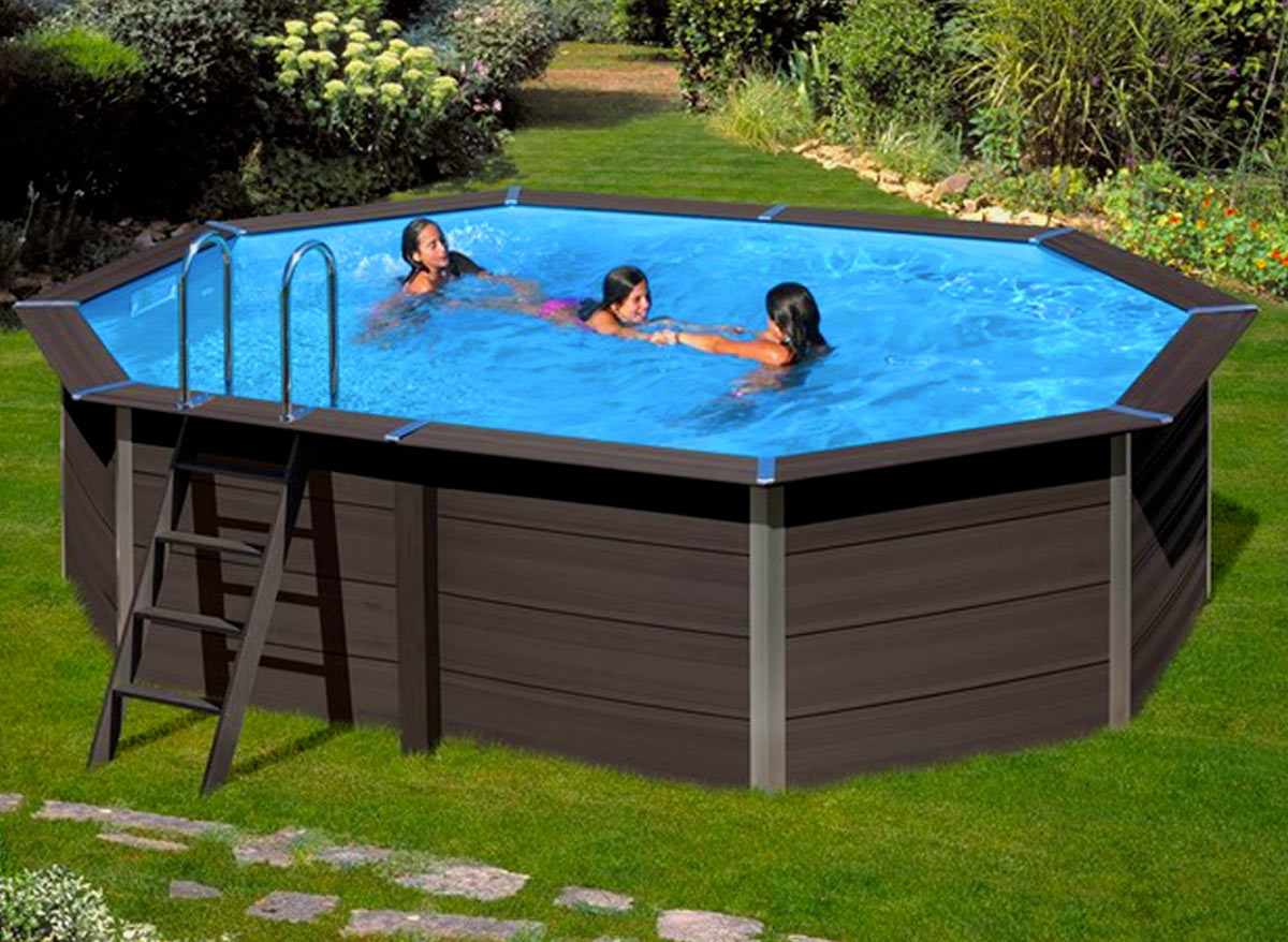 Piscine composite Avant-Garde ovale 8,04 x 3,86 x 1,24 m - Gré