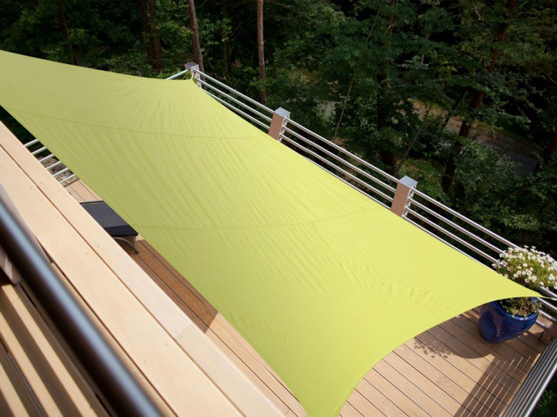 Voile d'ombrage rectangulaire 4,20 x 3,00 m - Vert anis