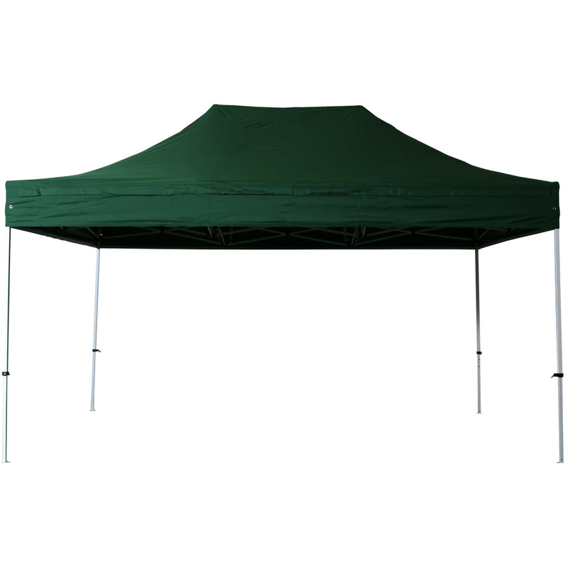 INTEROUGE Tente pliante 3x4,5 M en Acier et Polyester 300g/m² Tonnelle pliante Chapiteau Barnum Vert