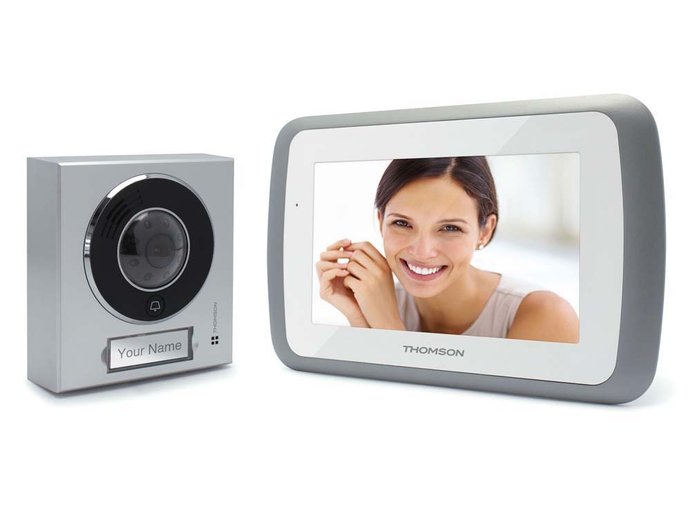 Interphone video mains libres- Ecran vidéo couleur 7''