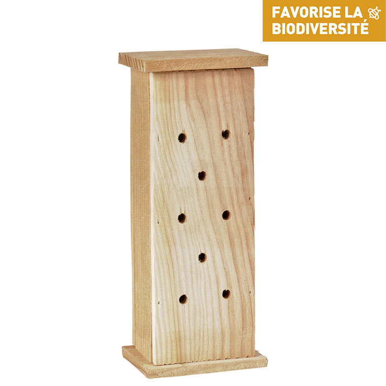 Abri à coccinelles en bois coloris naturel