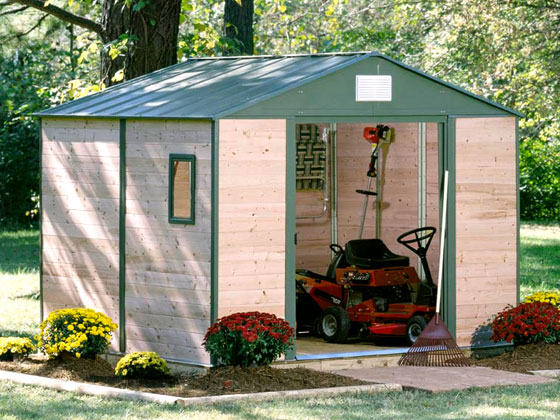 Abri jardin bois Cèdre - 11.38 m² - 3.07 x 3.71 x 2.33 m - 12 mm