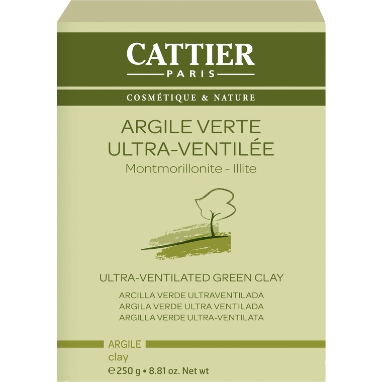 Argile verte ultra ventilée Cattier en format de 250 g