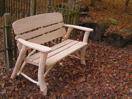 Banc jardin - en chêne