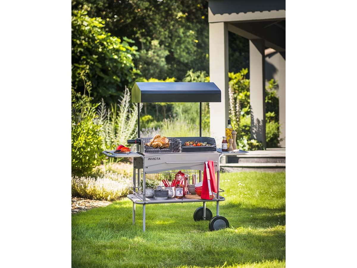 Barbecue bois Le grilladin de luxe - grille rectangle : 70 x 42 cm