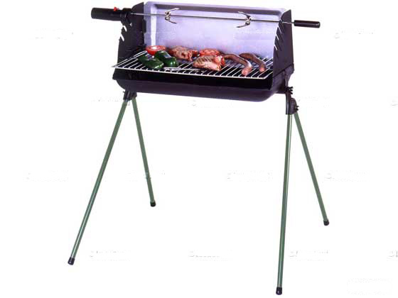 Barbecue bois Nairobi - Grille rectangle : 51 x 25 cm