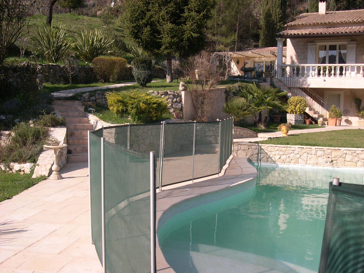 Barrière souple à filet pour piscine Beethoven Vert 2m