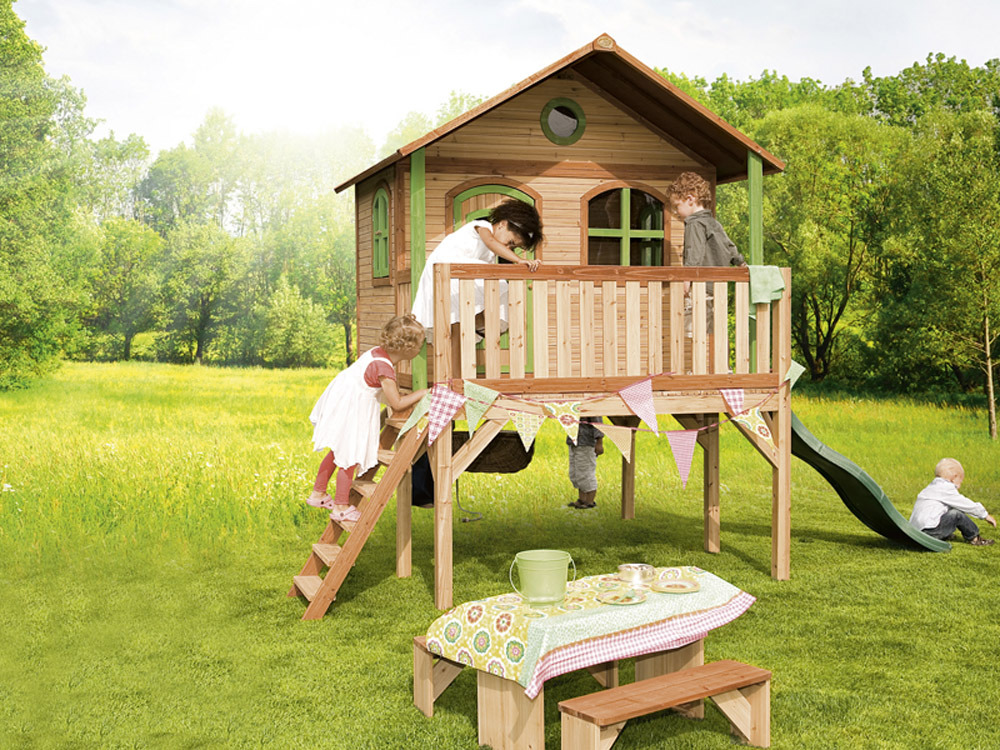 Cabane enfant bois Sophie - 3.77 x 2.00 x 2.74 m