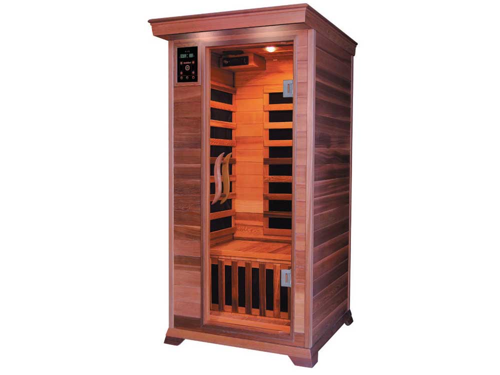 Cabine de sauna Infrarouge Luxe - 1 place - 90 x 90 x 190 cm