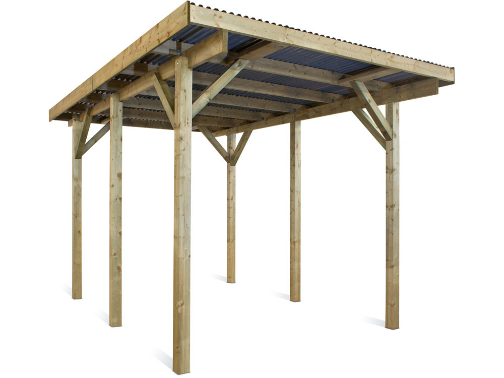 Carport voiture Evolution - 18 m² - 5.20 x 3.00 x 2.44 m