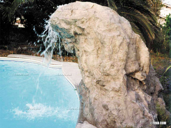Cascade - Rocher décoratif Iguacu - Couleur blanc crème
